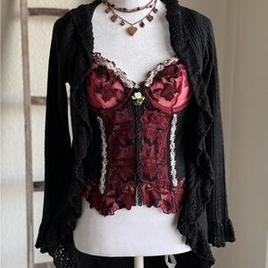 Italian Euro Corset  34B One of a Kind